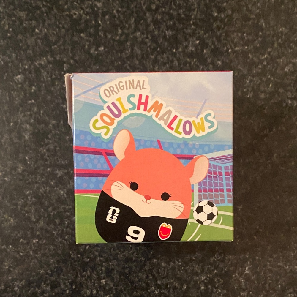 FIFA Squishmallows McDonald's Happy Meal Toy Erica #9 DAMAGED BOX